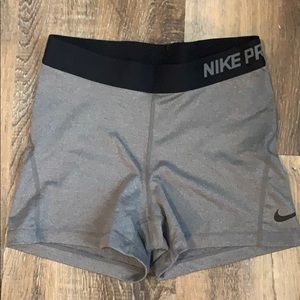 Grey Nike Pro Shorts